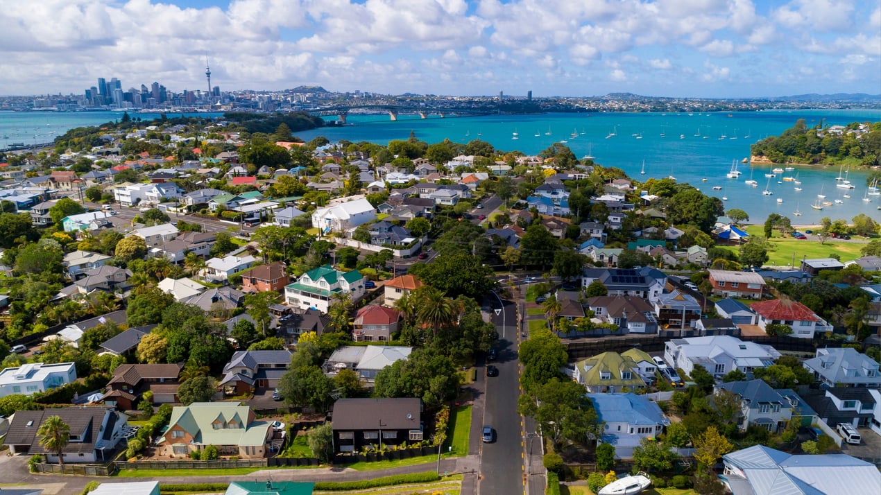 Image of houses in NZ